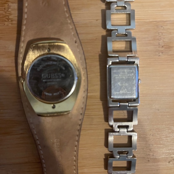 Guess watch bundle like new- look at all photos suede / gold & SS MOP - Picture 3 of 12
